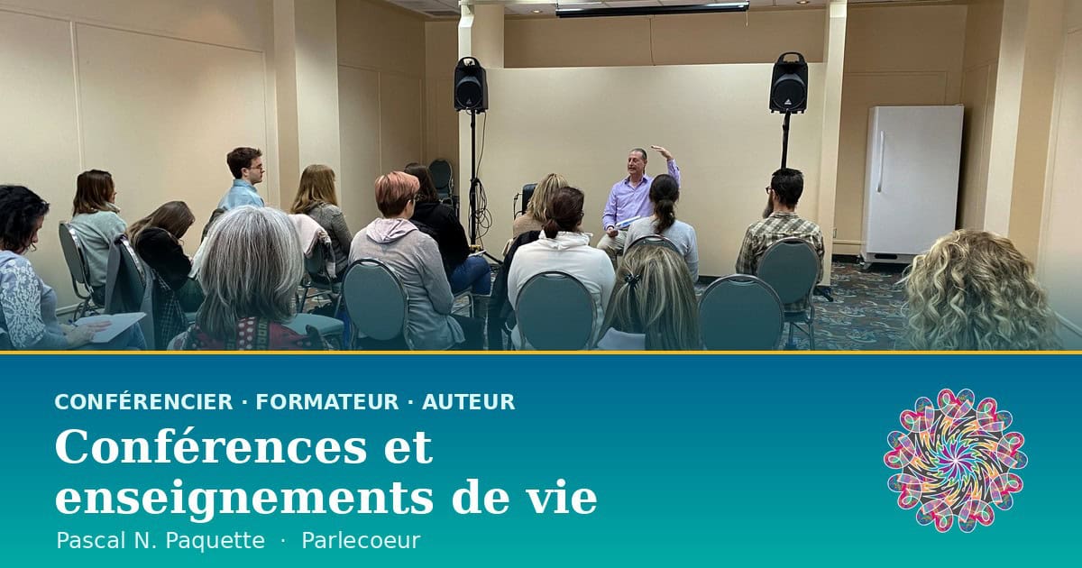 Pascal N. Paquette, conférencier, formateur et auteur