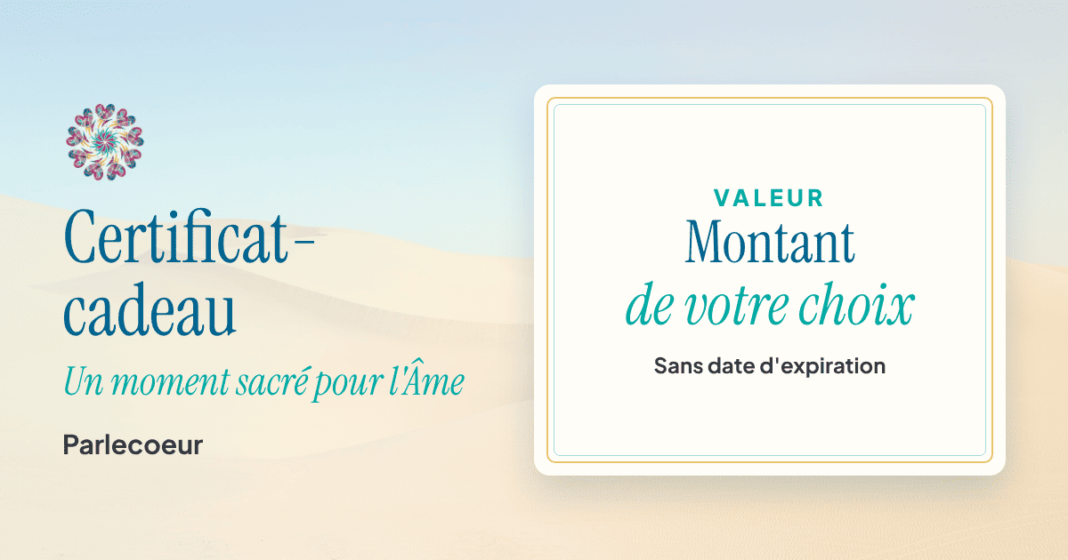 Certificat-cadeau Parlecoeur